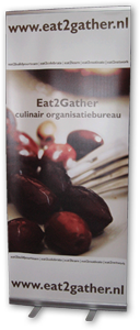 roll-up banner Eat2Gather